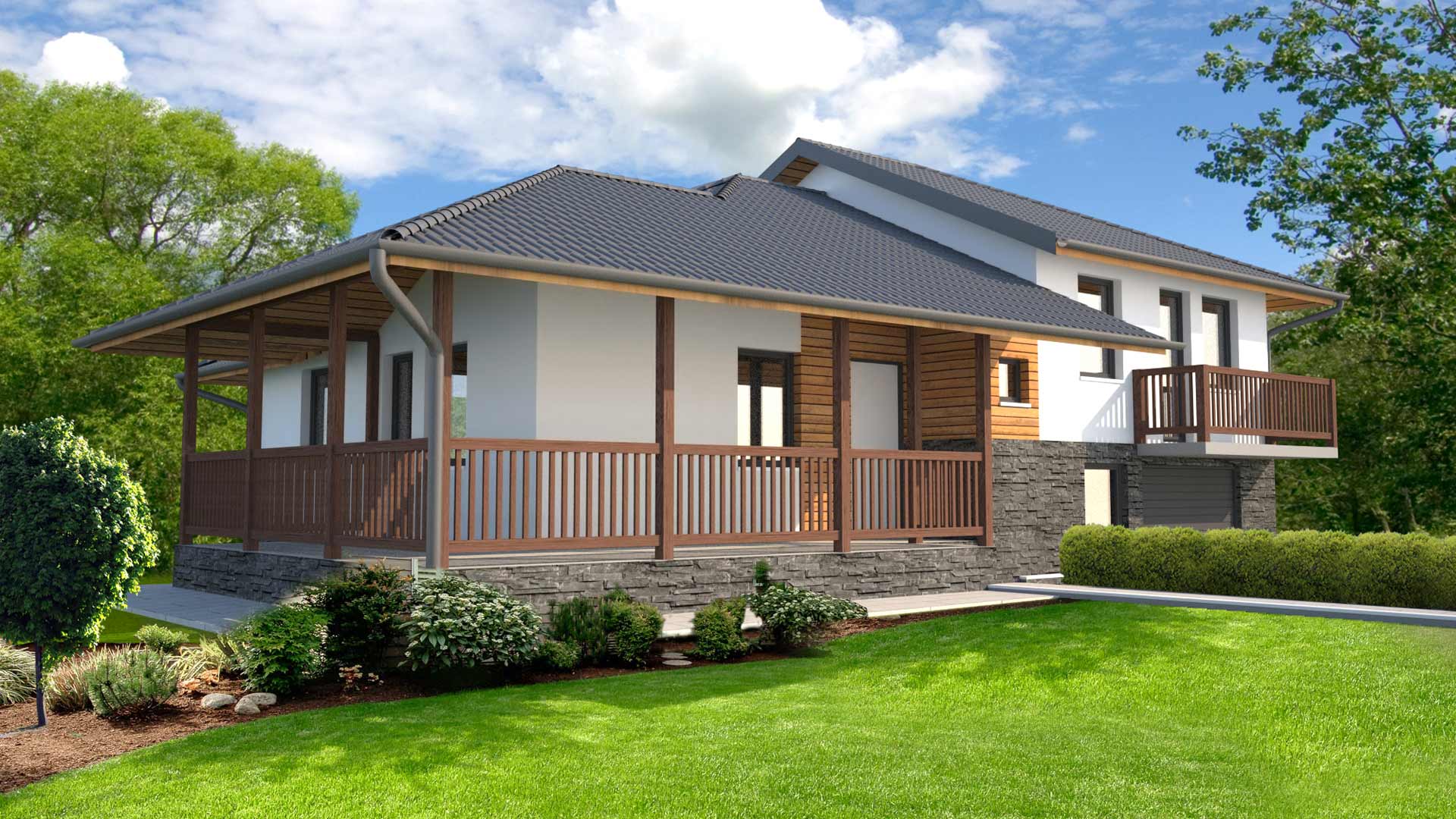 Tip 105 prizemna montažna kuća 105m²