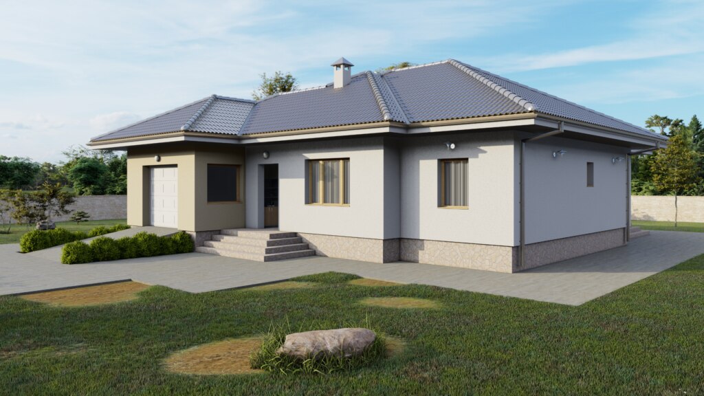 Tip 150 prizemna montažna kuća 150m²