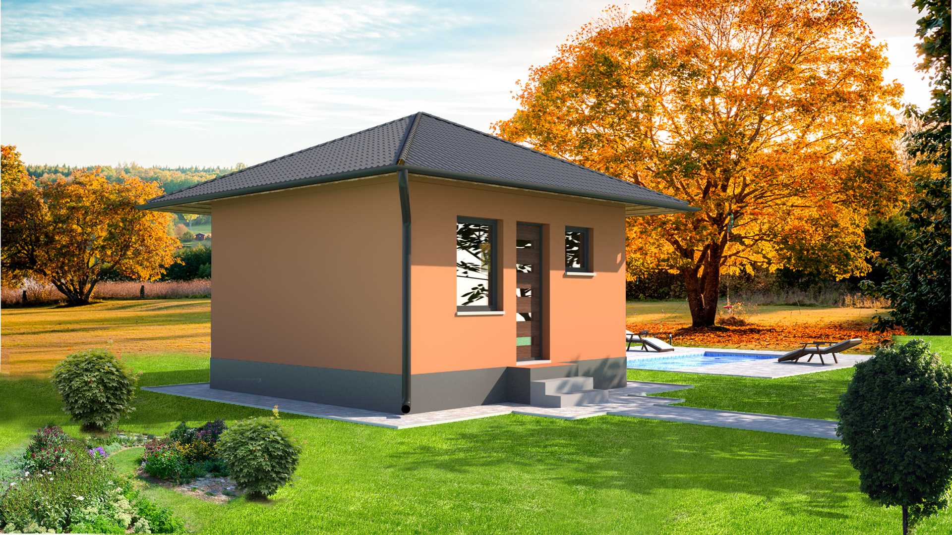 Tip 27 prizemna montažna kuća 27m²