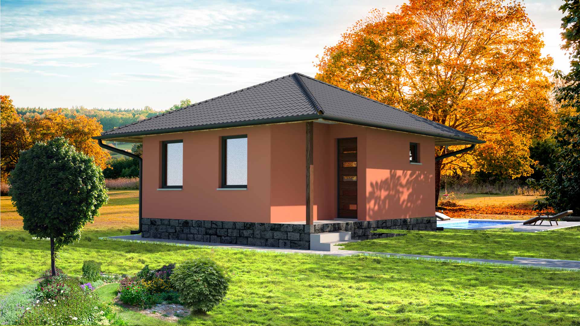 Tip 35 prizemna montažna kuća 35m²