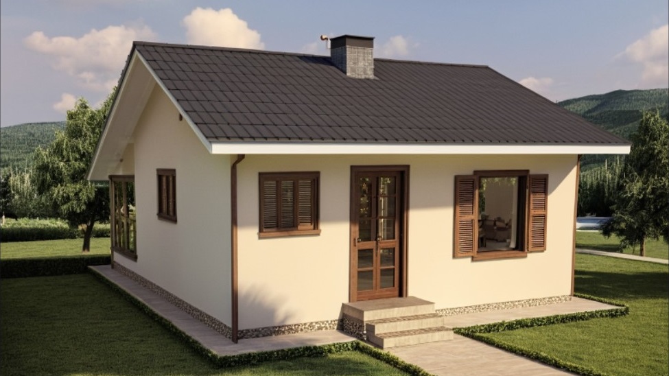 Tip 44c prizemna montažna kuća 44m²
