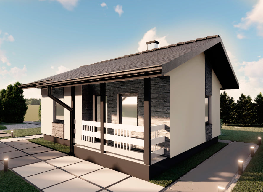 Tip 52 prizemna montažna kuća 52m²