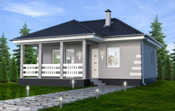 Tip 57 prizemna montažna kuća 57m²