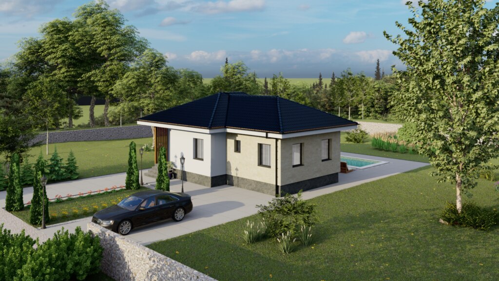 Tip 78 prizemna montažna kuća 78m²